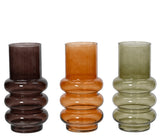 Decoris Glass Vase 27cm - 3 Assorted Colours,